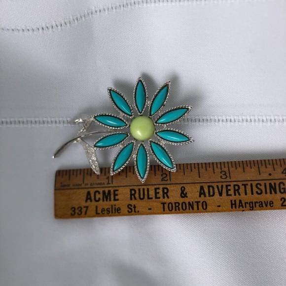 Vtg Sarah Coventry Daisy Time Flower Brooch - Picture 7 of 8